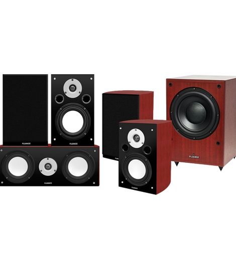 Fluance Xl Series 5.1 High Performance Compact Home Theater Surround Sound Speaker System With Db150 Powered Subwoofer