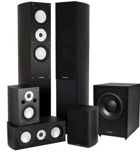 Fluance Xlhtb Dw High Performance 5.1 Speaker Surround Sound Home Theater System